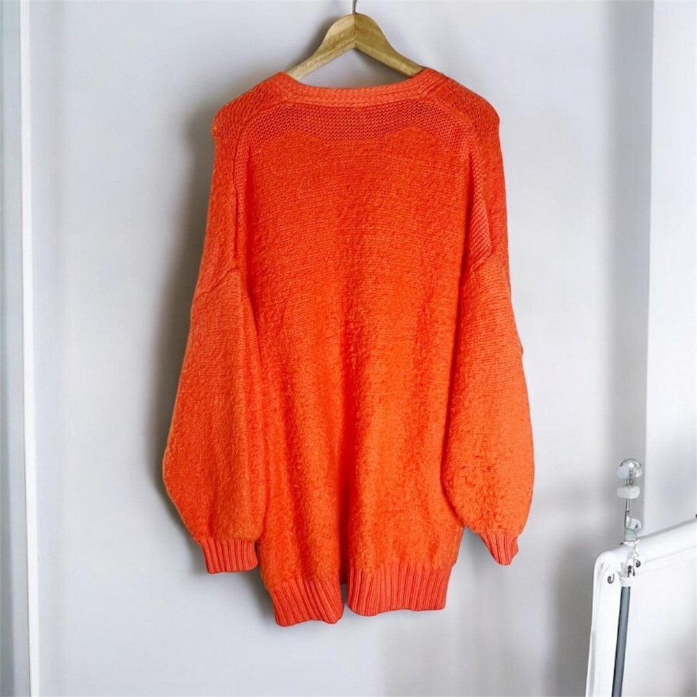 Free People Vibrant Orange Cardigan - Picture 5 of 6